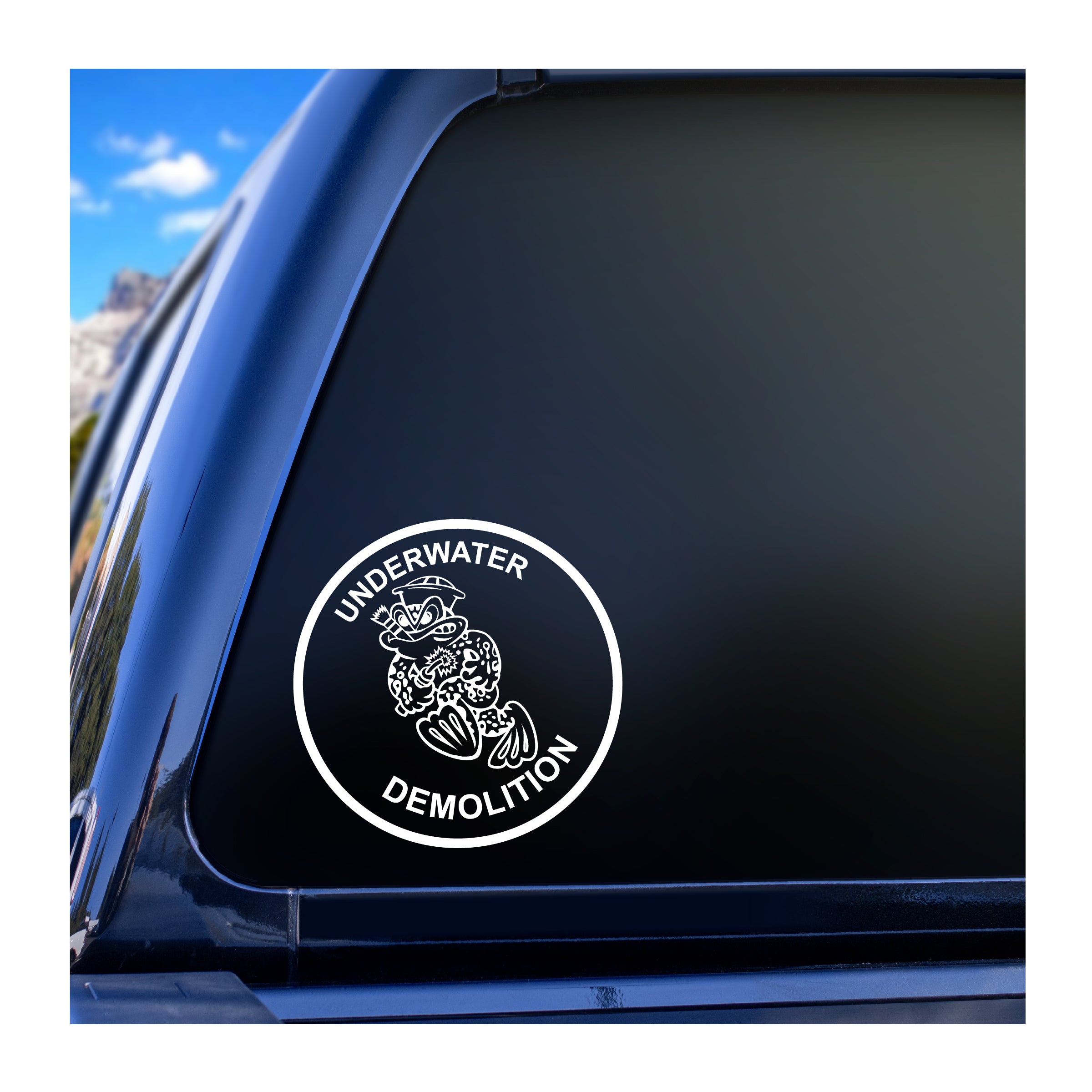 Navy EOD Underwater Demo Frog Vinyl Decals