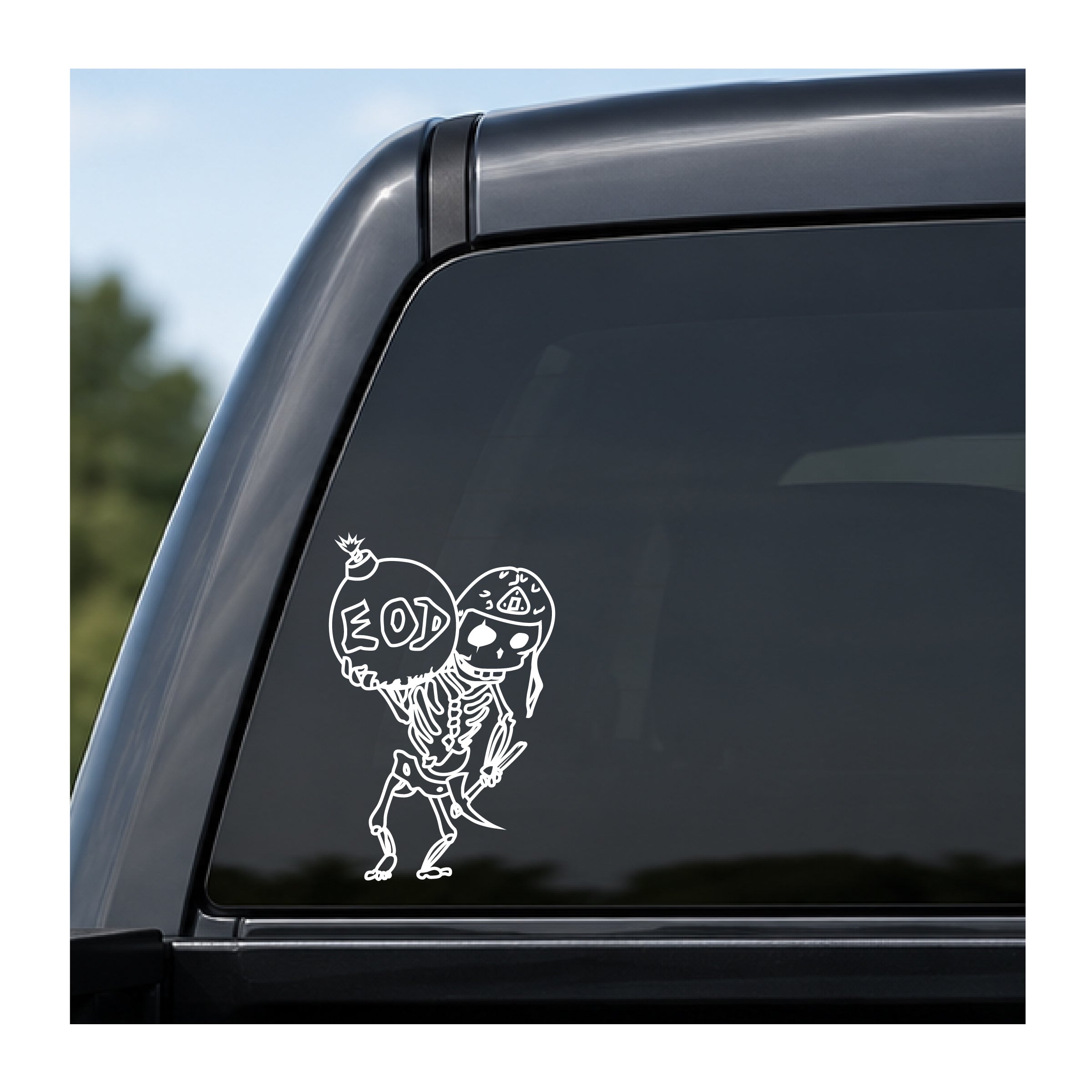 EOD Skeleton Vinyl Decal