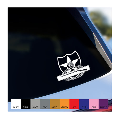 2nd Infantry Combat Infantry Badge CIB vinyl decal