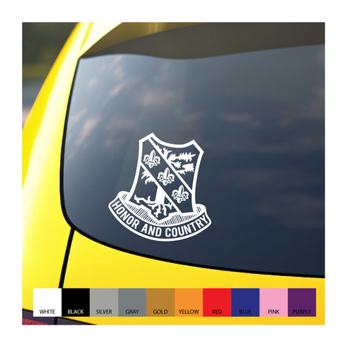 327th Infantry Regiment vinyl decal