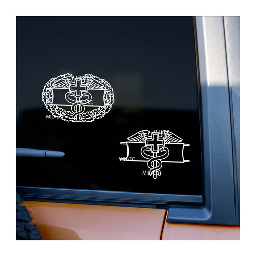 Combat Field Medical Badge (CFMB) Vinyl Decal