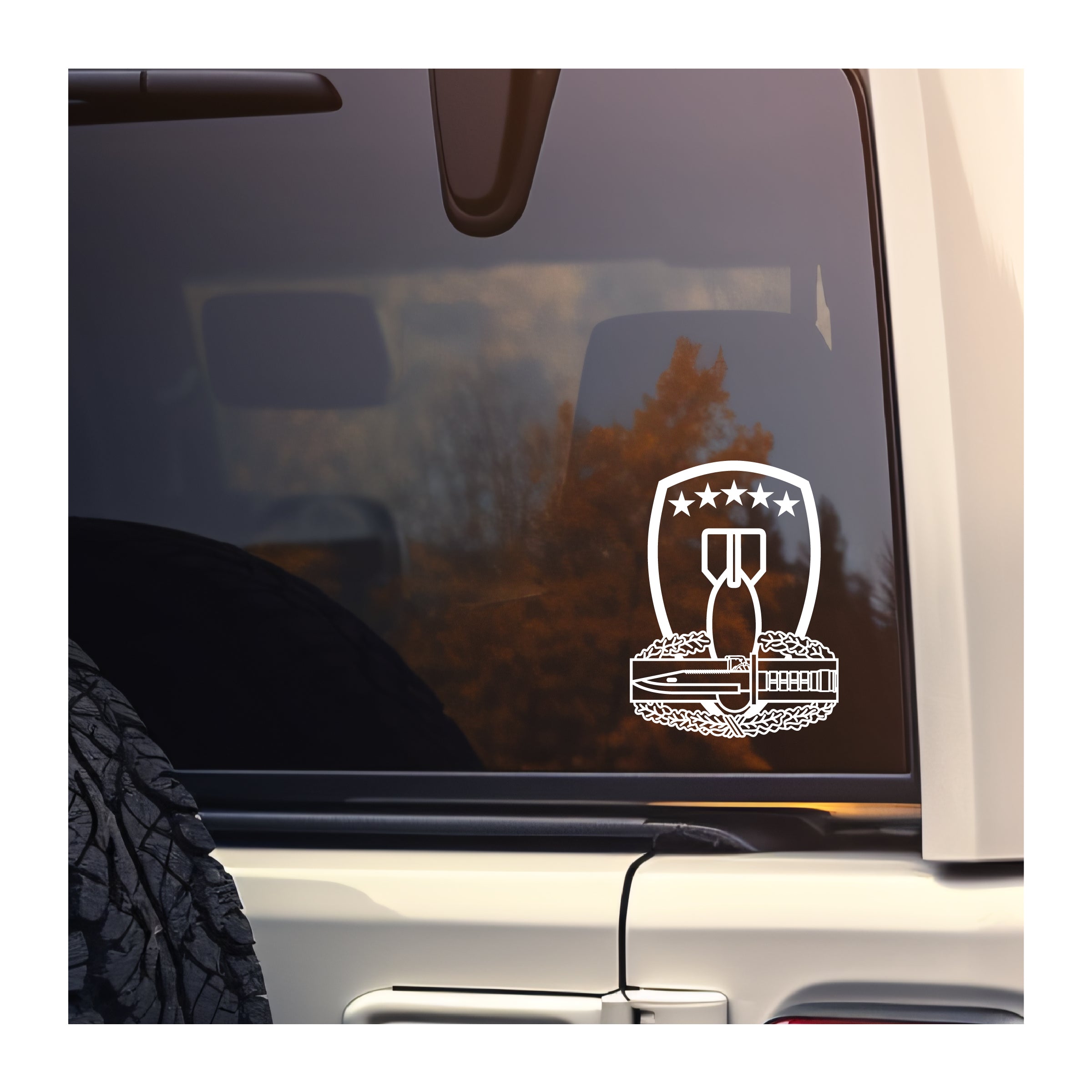 71st EOD and Combat Action Badge CAB vinyl