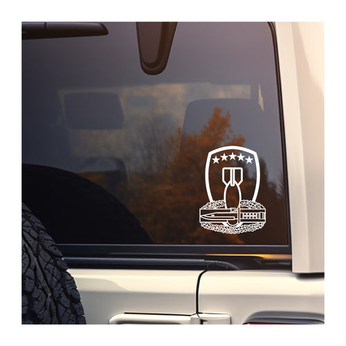 71st EOD and Combat Action Badge CAB vinyl