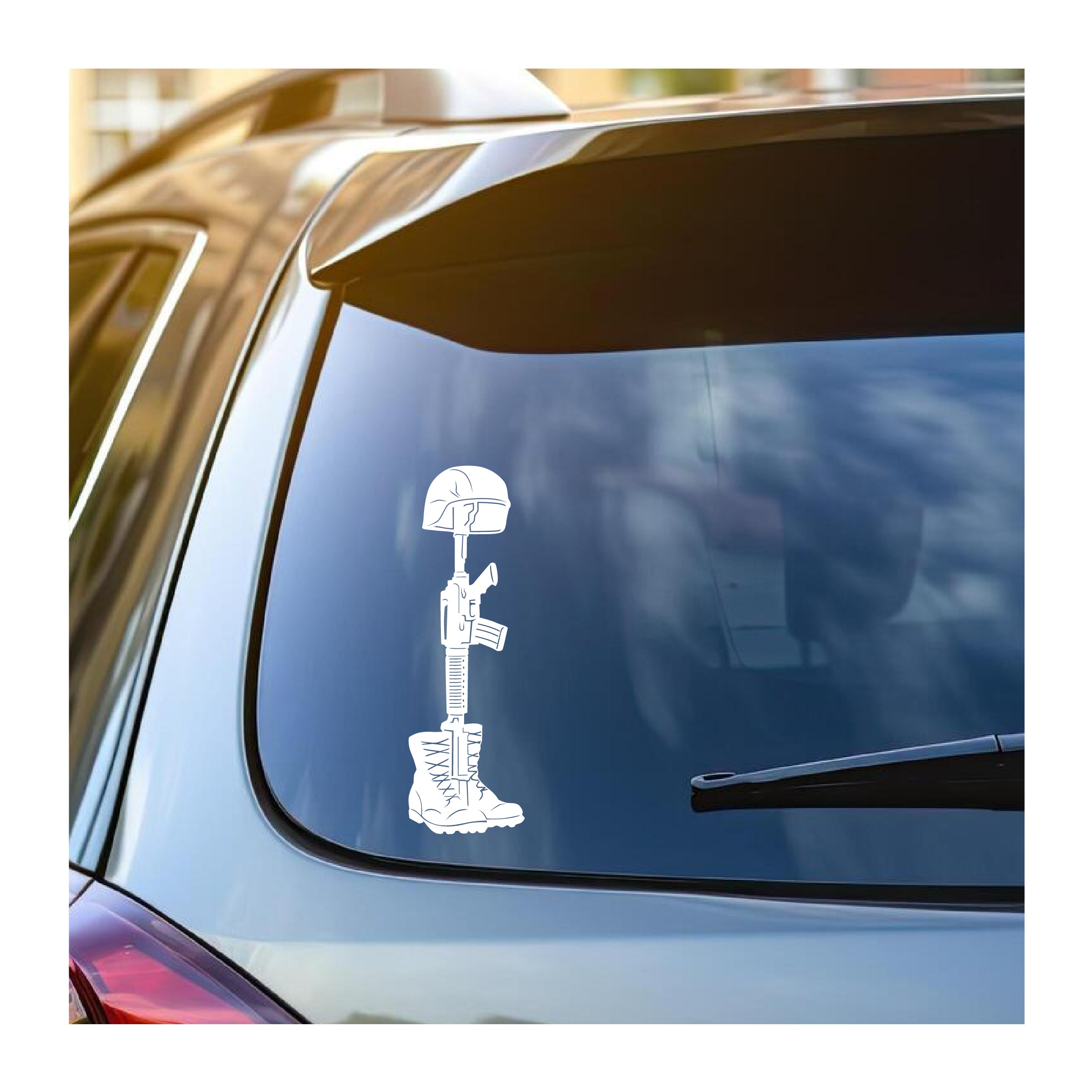 Battle Cross Vinyl Decal