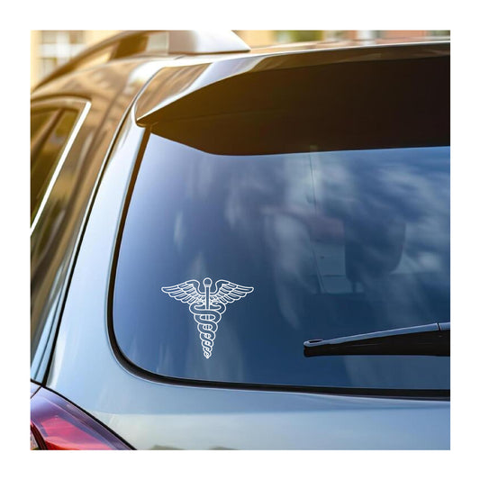 Medical Caduceus vinyl decal