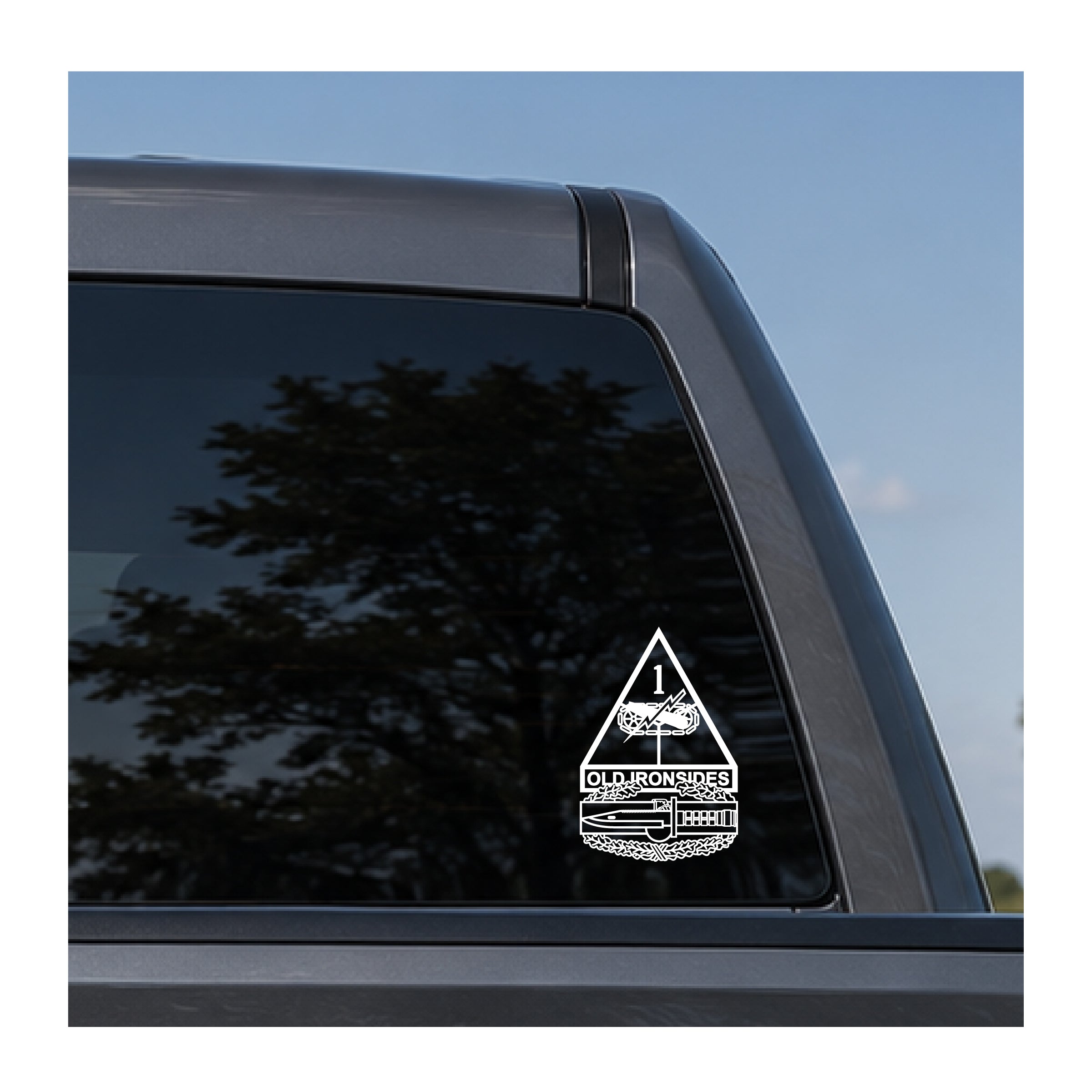 1st Armored and Combat Action Badge CAB vinyl