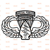 Special Forces and Airborne vinyl decal