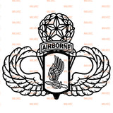 173rd Airborne BCT with Master Wings vinyl decal