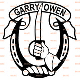 Garry Owen 7th Cavalry vinyl decal