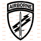 Special Forces Civil Affairs & Psychological Ops Airborne vinyl decal