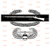 Combat Infantry Badge (CIB) Air Assault Vinyl Decal