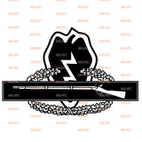 25th Infantry with Combat Infantry Badge (CIB) Vinyl Decal