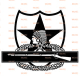 2nd Infantry Combat Infantry Badge CIB vinyl decal