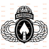 Special Operations Command and Airborne Master vinyl decal
