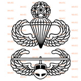 Airborne Master and Air Assault Vinyl Decal