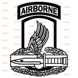 173rd Airborne BCT patch and Combat Action Badge CAB vinyl