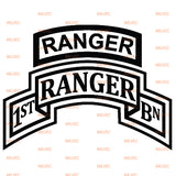 1st Ranger vinyl decal