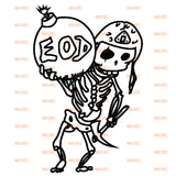 EOD Skeleton Vinyl Decal