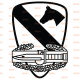1st Cavalry and Combat Action Badge CAB vinyl