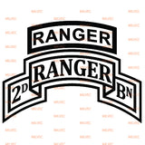 2nd Ranger vinyl decal