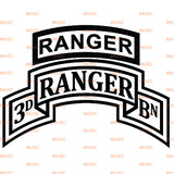 3rd Ranger vinyl decal
