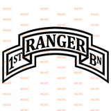 1st Ranger vinyl decal