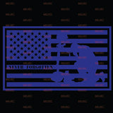 Never Forgotten in US Flag Vinyl Decal
