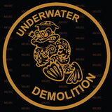 Navy EOD Underwater Demo Frog Vinyl Decals
