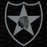 2nd Infantry patch vinyl decal