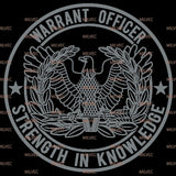 Warrant Officer with Motto Vinyl Decal