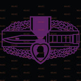 Combat Action Badge (CAB) with Purple Heart Vinyl Decal