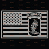 173rd Airborne in US Flag Vinyl Decal