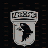 101st Airborne patch vinyl decal
