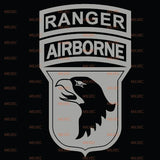 101st Airborne patch vinyl decal