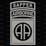 82nd Airborne and Tabs Vinyl Decal