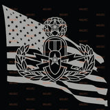 EOD Master and Flag Vinyl Decal