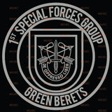 1st Special Forces Green Berets Vinyl Decal