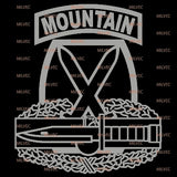 10th Mountain Combat Action Badge CAB vinyl