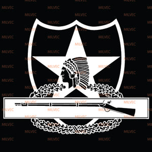 2nd Infantry Combat Infantry Badge CIB vinyl decal