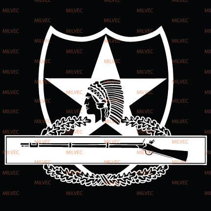 2nd Infantry Combat Infantry Badge CIB vinyl decal