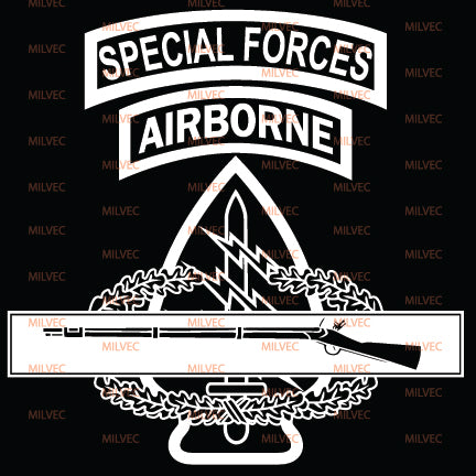 Special Forces with Combat Infantry Badge (CIB) Vinyl Decal