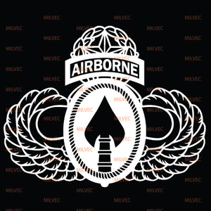 Special Operations Command and Airborne Master vinyl decal