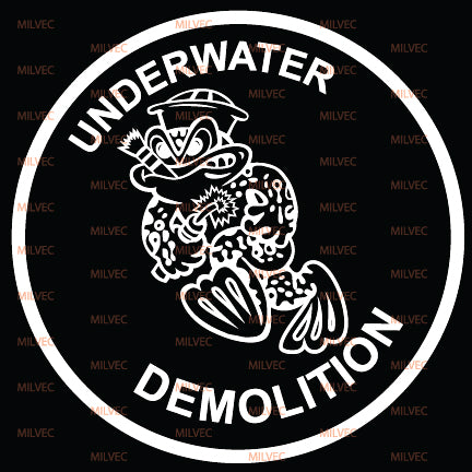 Navy EOD Underwater Demo Frog Vinyl Decals