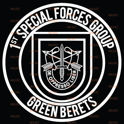 1st Special Forces Green Berets Vinyl Decal