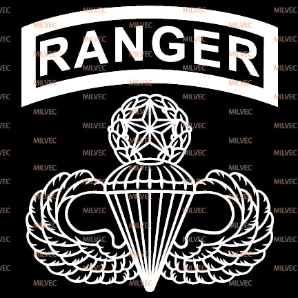 Airborne Master Ranger Vinyl Decal - MILVEC