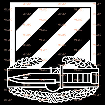 3rd Infantry Combat Action Badge CAB vinyl