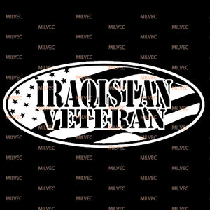 Iraqistan Veteran vinyl decal