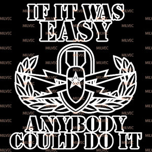 EOD Senior Badge - If it was Easy Decal