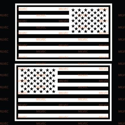 US Flag Vinyl Decal Pair