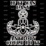 EOD Master Badge - If it was Easy Decal